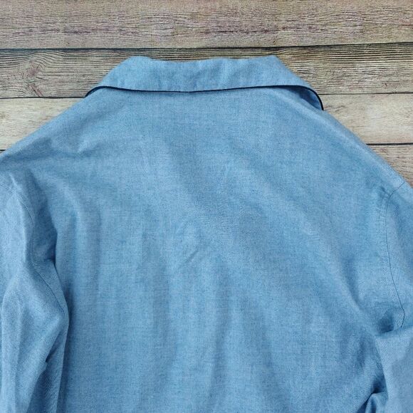 Thom Sweeney Brushed Cotton Pyjamas Blue Size Small - Picture 7 of 15